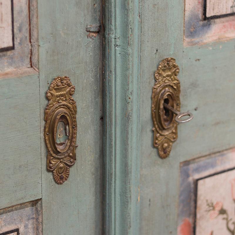 Gabinete Nupcial de Arte Popular Pintado 1849 Alemán en venta