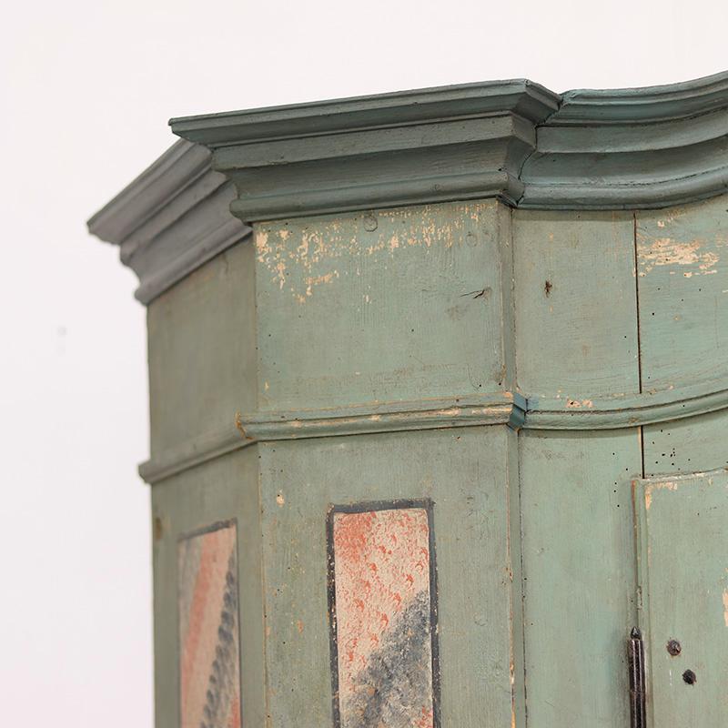 Gabinete Nupcial de Arte Popular Pintado 1849 Pino en venta