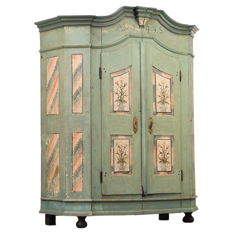 Cabinet de mariage peint d
art populaire 1849