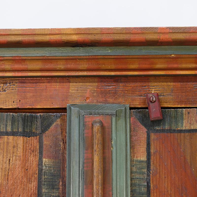 Allemand Cabinet de mariage peint d'art populaire en vente