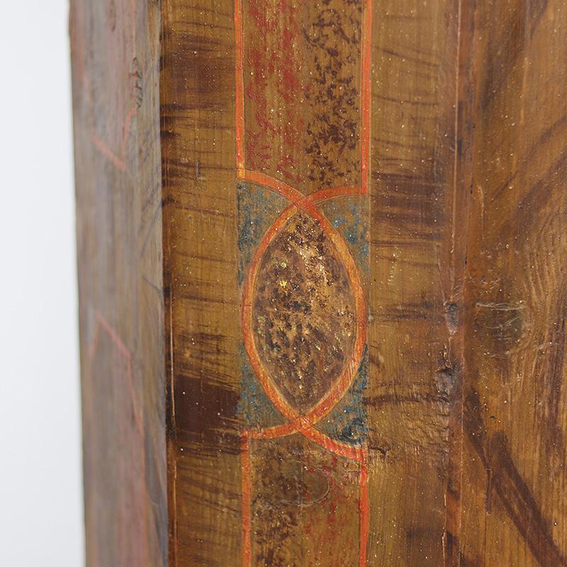 XVIII secolo Armadio da sposa dipinto in stile Folk Art in vendita