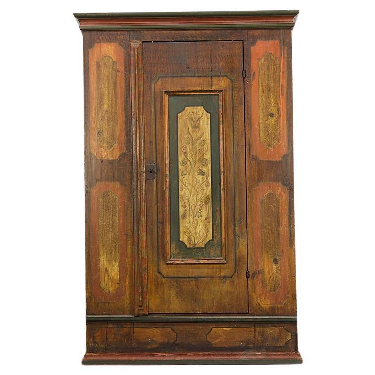 Cabinet de mariage peint d
art populaire