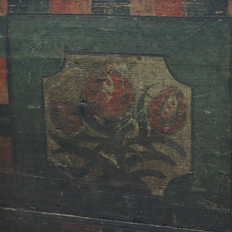 Cassapanca da sposa dipinta in arte popolare 1790 in vendita 2