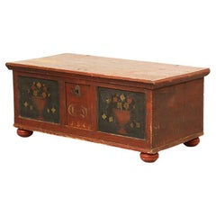 Painted Folk Art Bridal Chest 1840