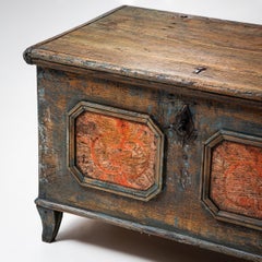 Painted Folk Chest, Southern Germany, 18th Century