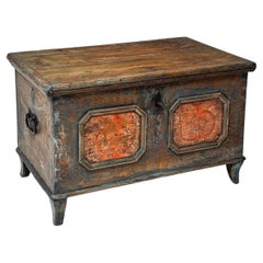 Painted Folk Chest, Southern Germany, 18th Century