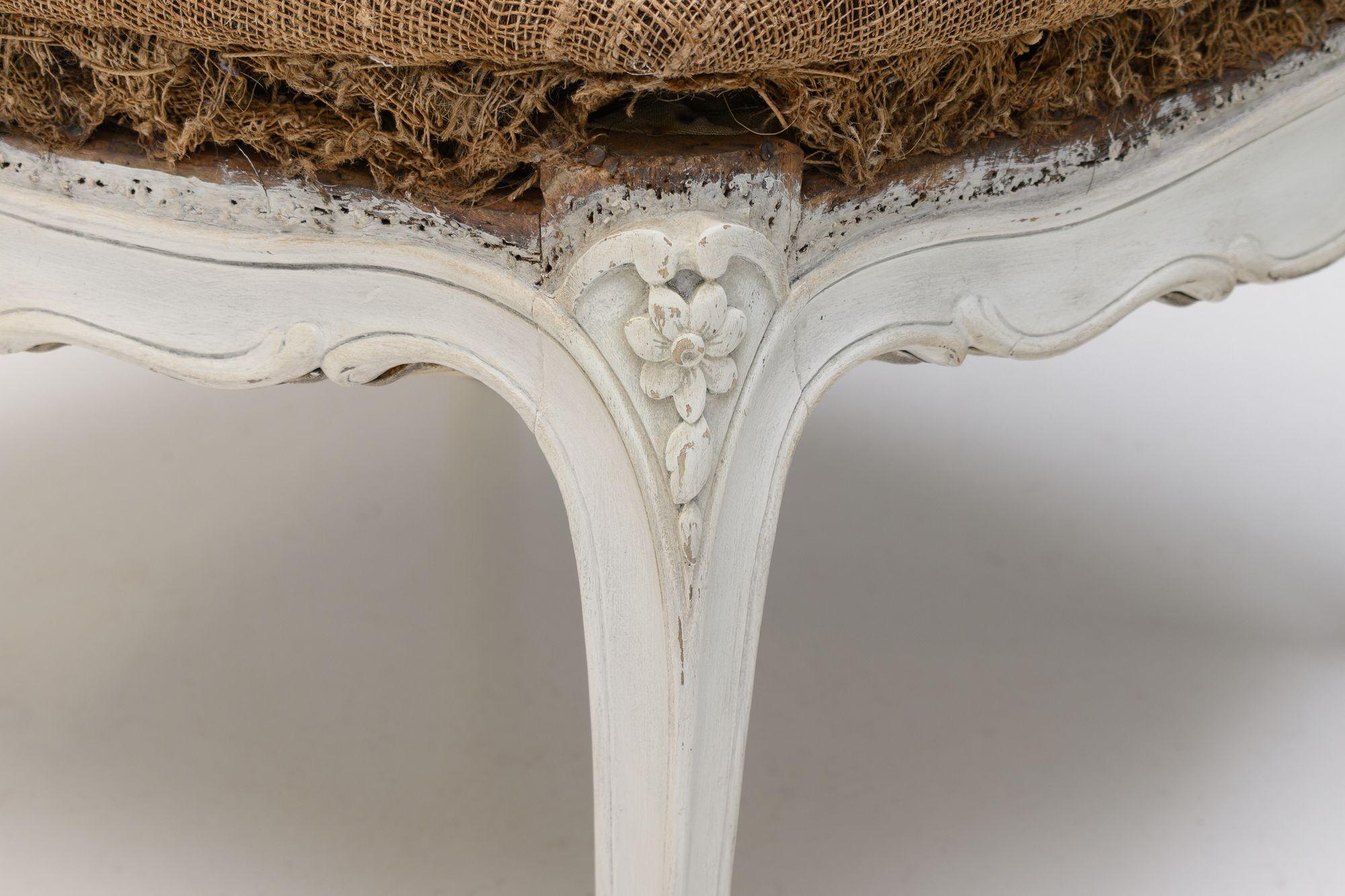 Late 19th Century Painted Footstool For Sale