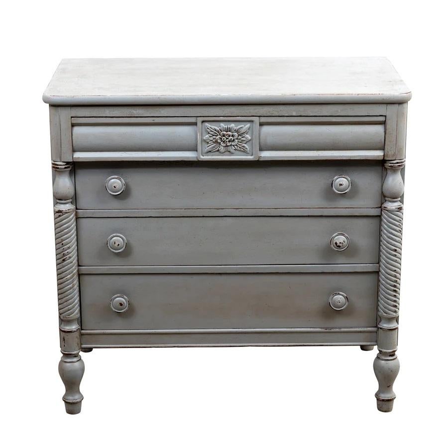20th Century Painted Four Drawer Server Or Dresser For Sale