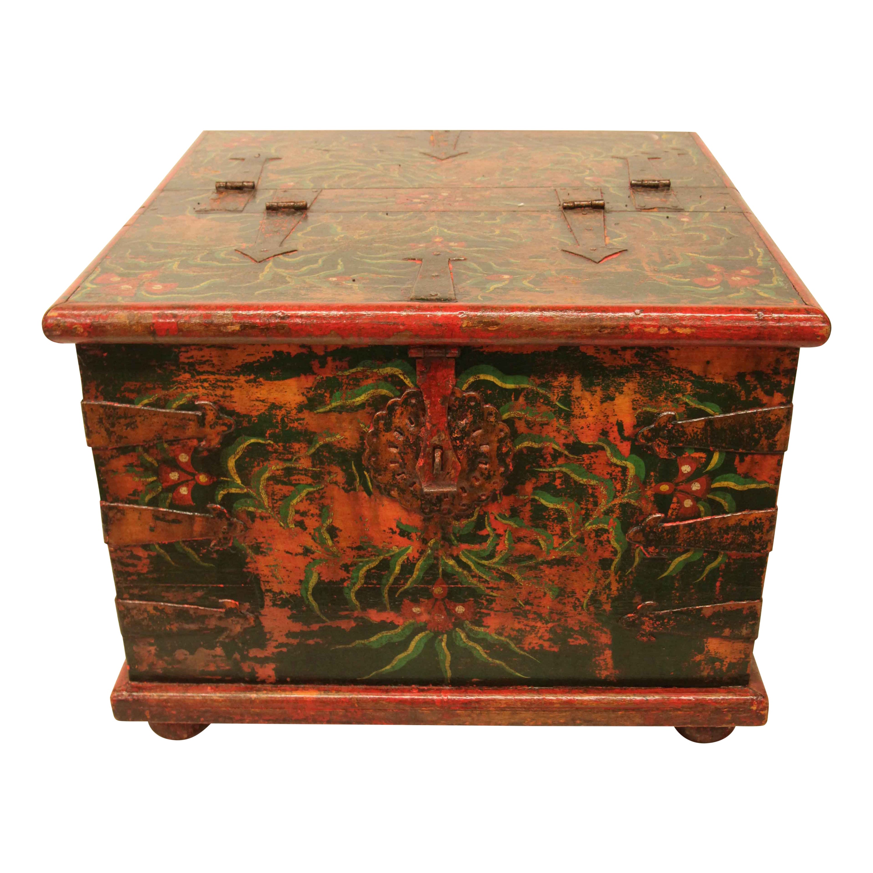 Painted Four Sided Box