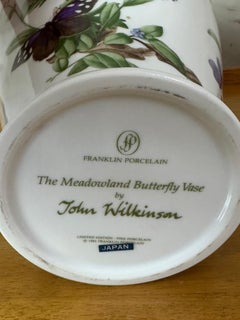 Painted Franklin Porcelain by John Wilkinson Vase, 1980s
