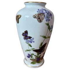 Bemalte Franklin-Porzellanvase von John Wilkinson, 1980er-Jahre