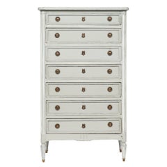 Painted French Antique Semainier