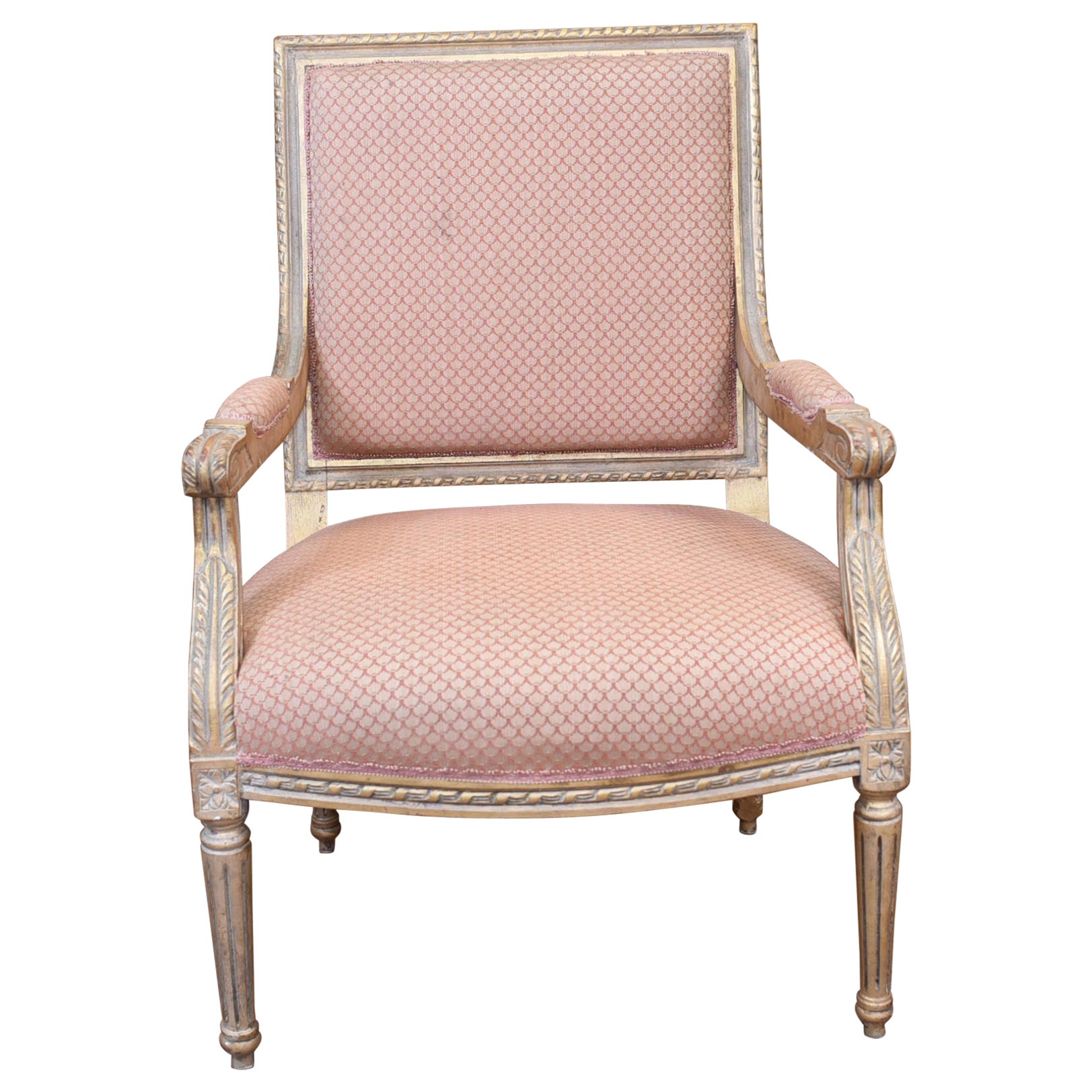 Painted French Arm Chair Empire Painted Interiors