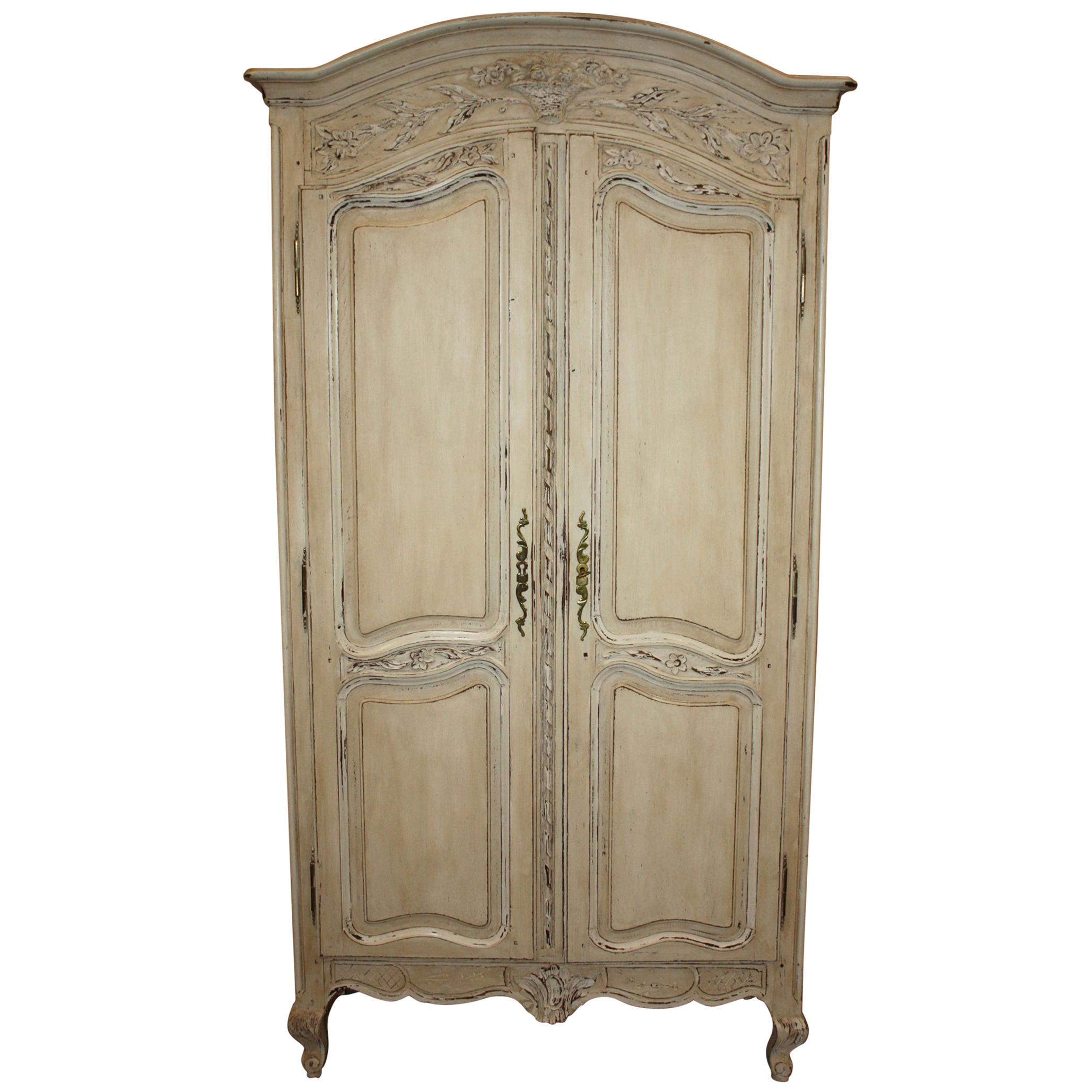 Painted French Armoire