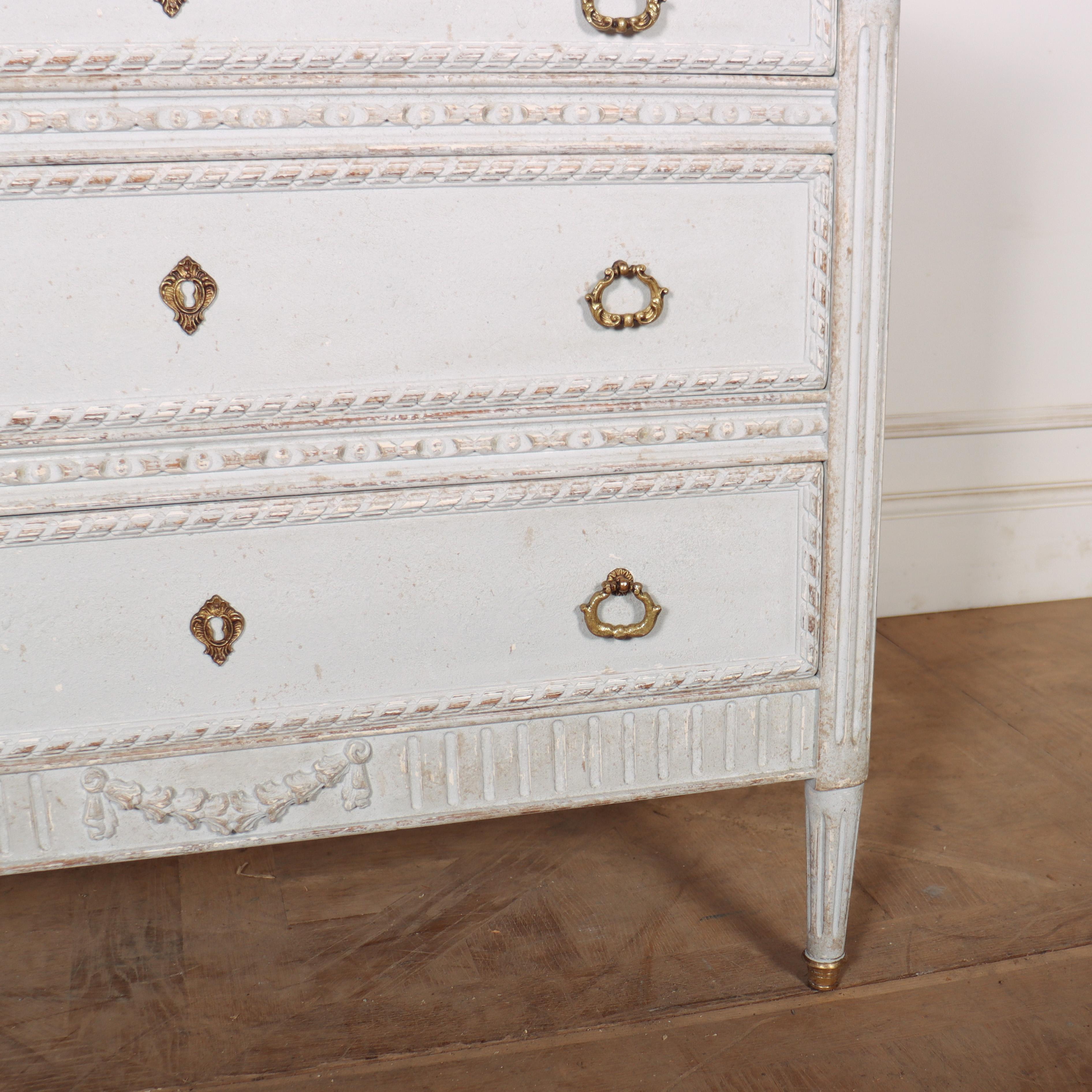 19th Century Painted French Commode For Sale