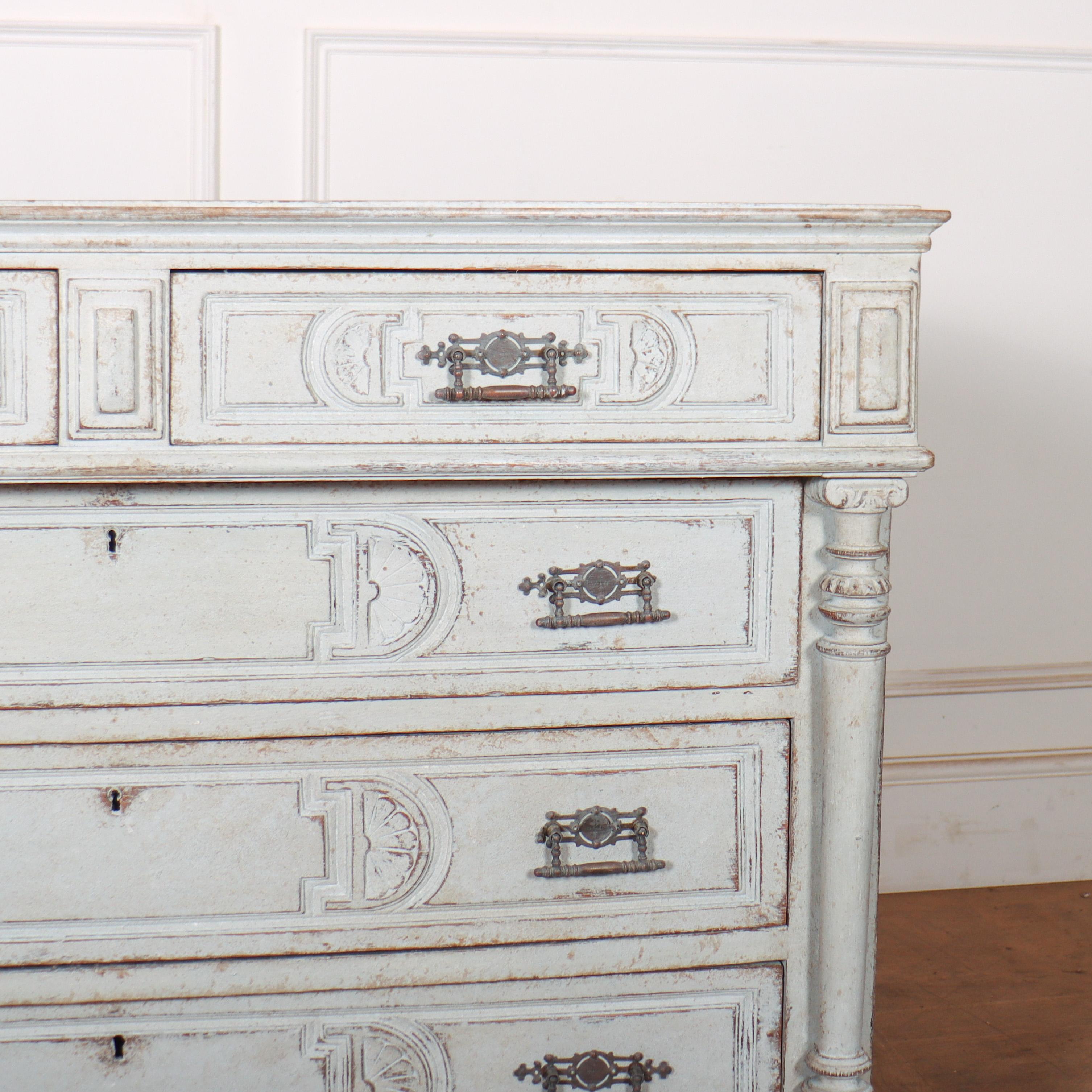 Oak Painted French Commode For Sale
