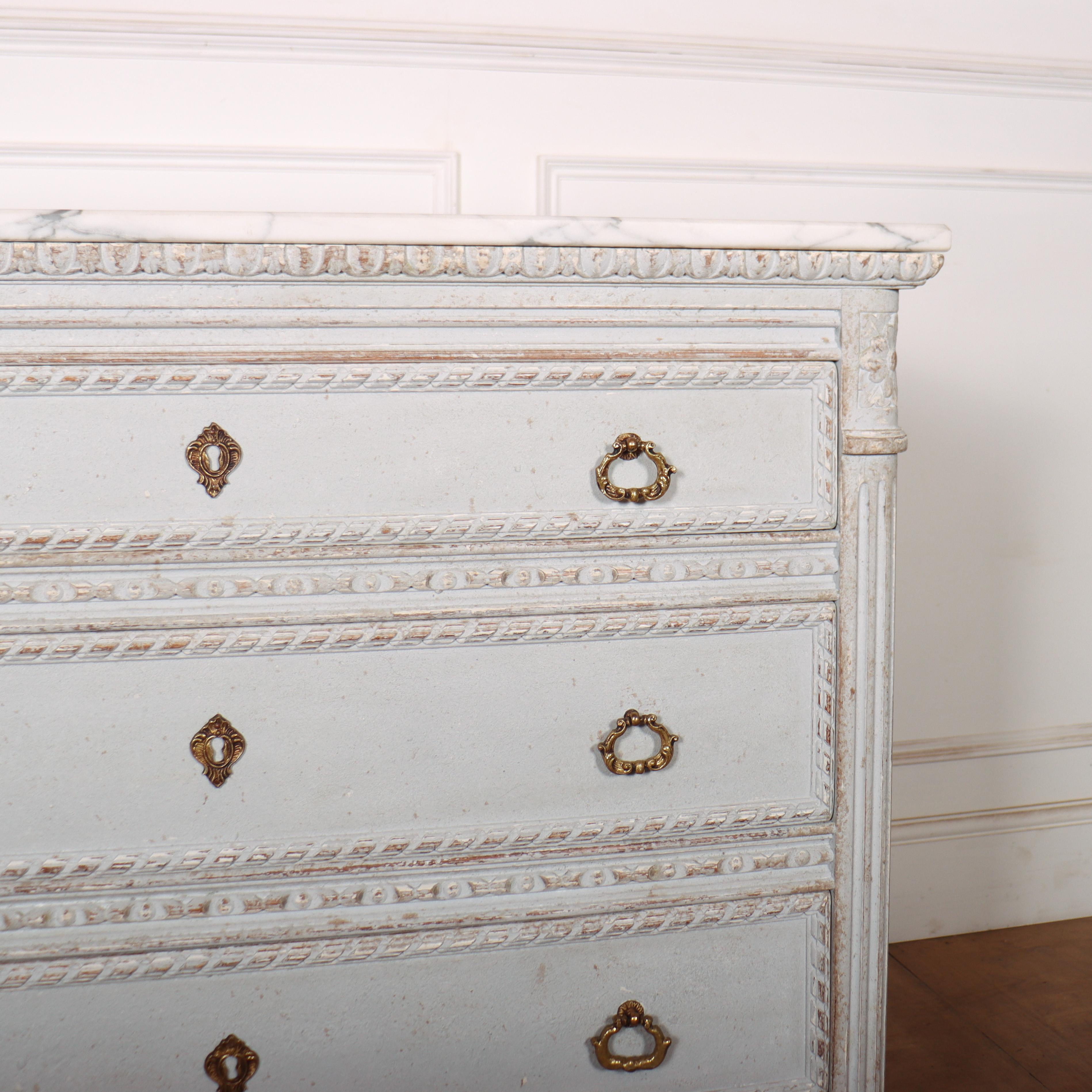 Oak Painted French Commode For Sale
