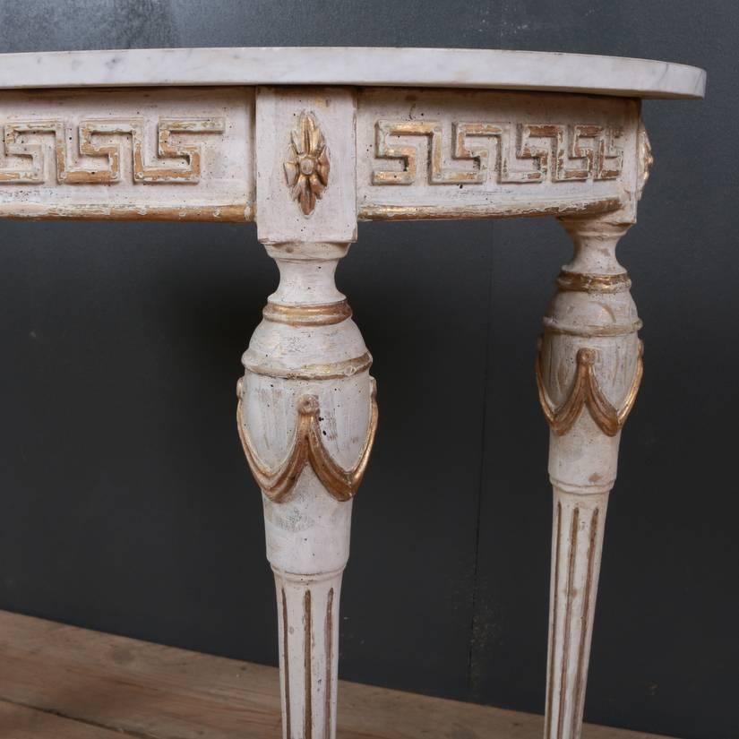 Painted French Console Table In Good Condition In Leamington Spa, Warwickshire