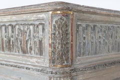 Painted French Cupboard with Brescia Marble Top