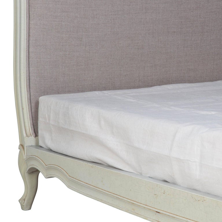 Painted French Double Bed For Sale at 1stDibs