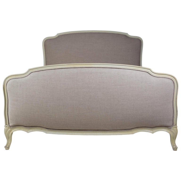 Painted French Double Bed For Sale at 1stDibs
