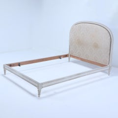 Painted French Louis XV style full size bed C 1920.