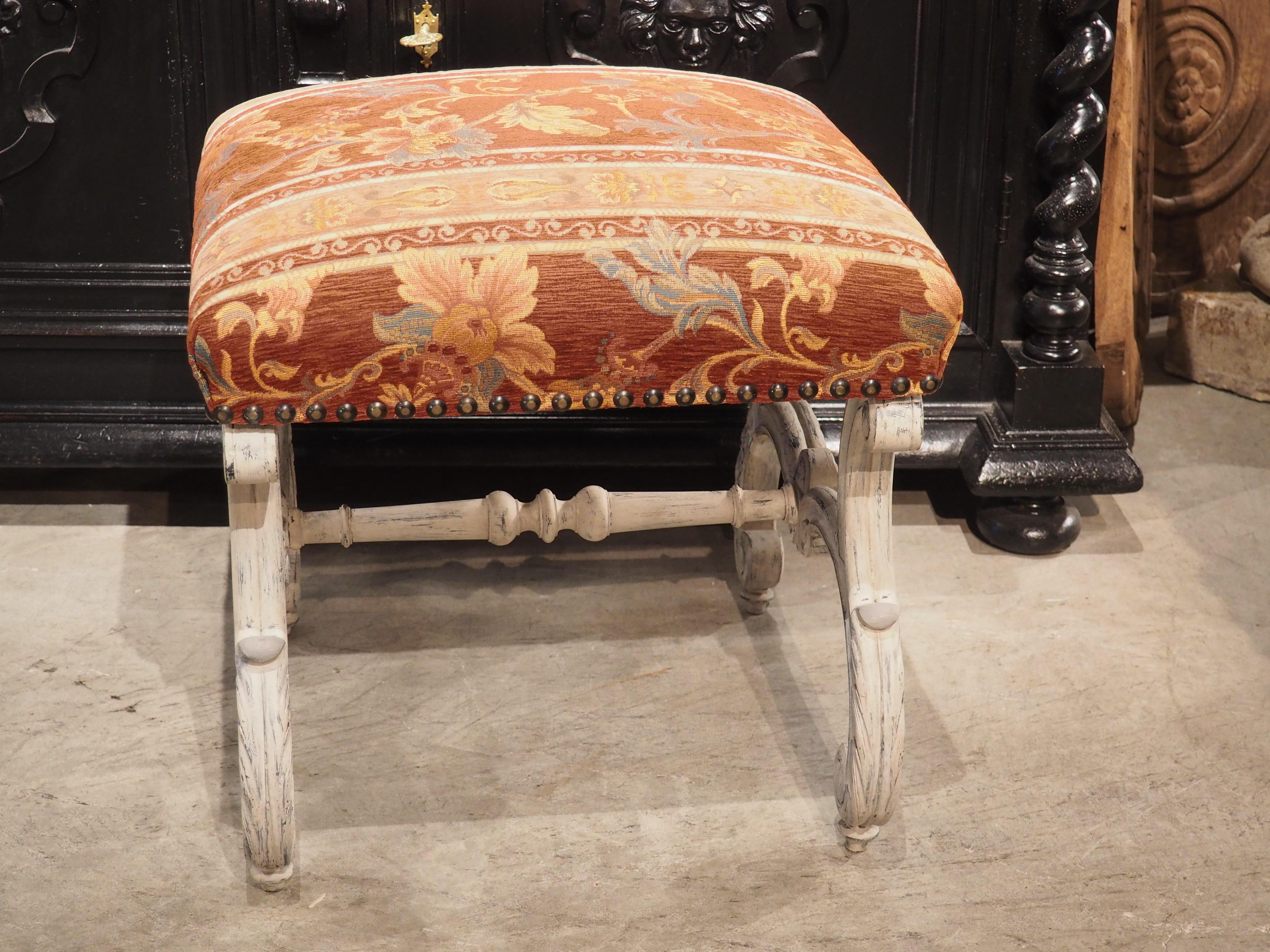 Painted French Louis XV Style Tabouret, Circa 1900 4