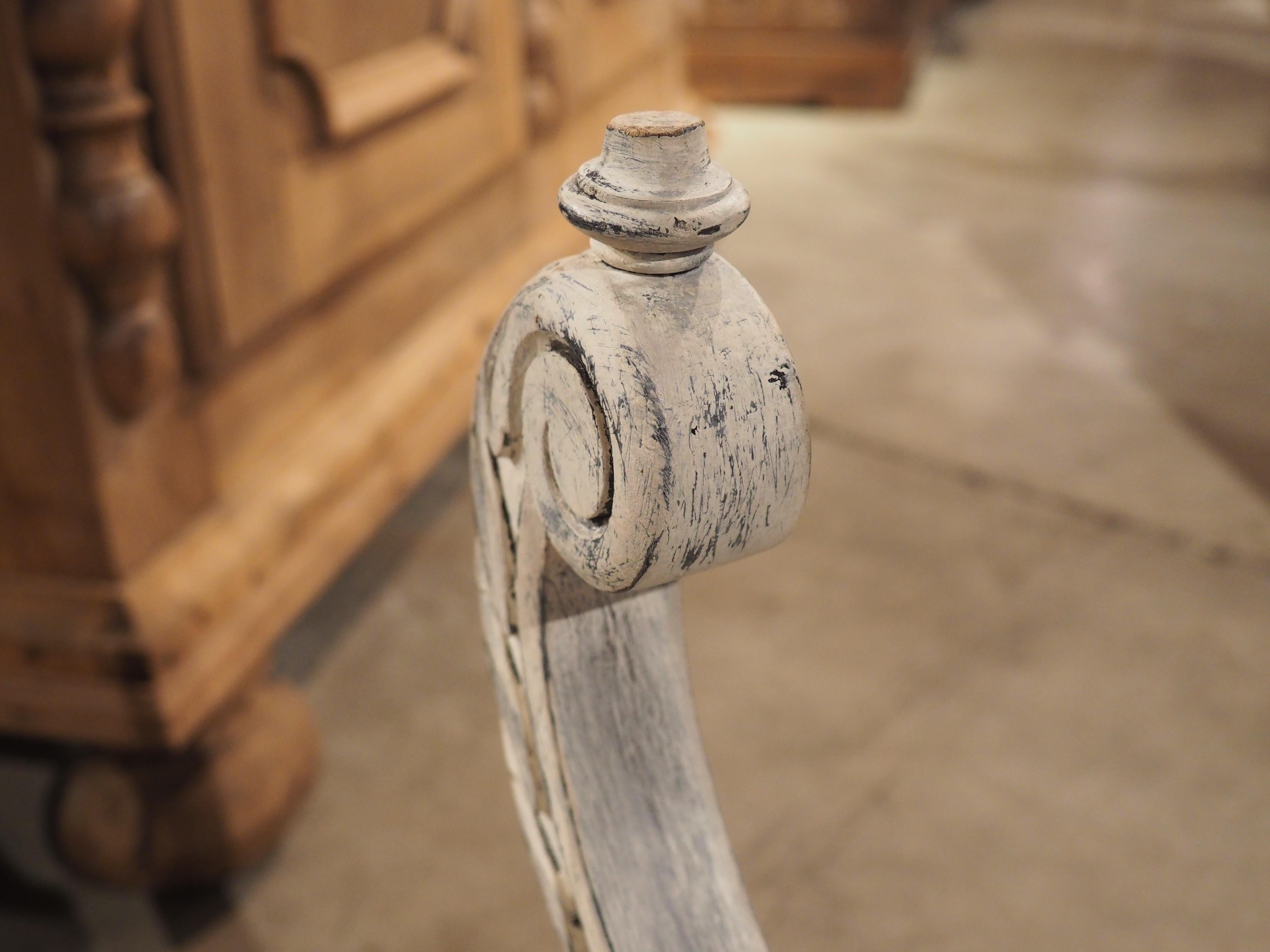 Painted French Louis XV Style Tabouret, Circa 1900 9