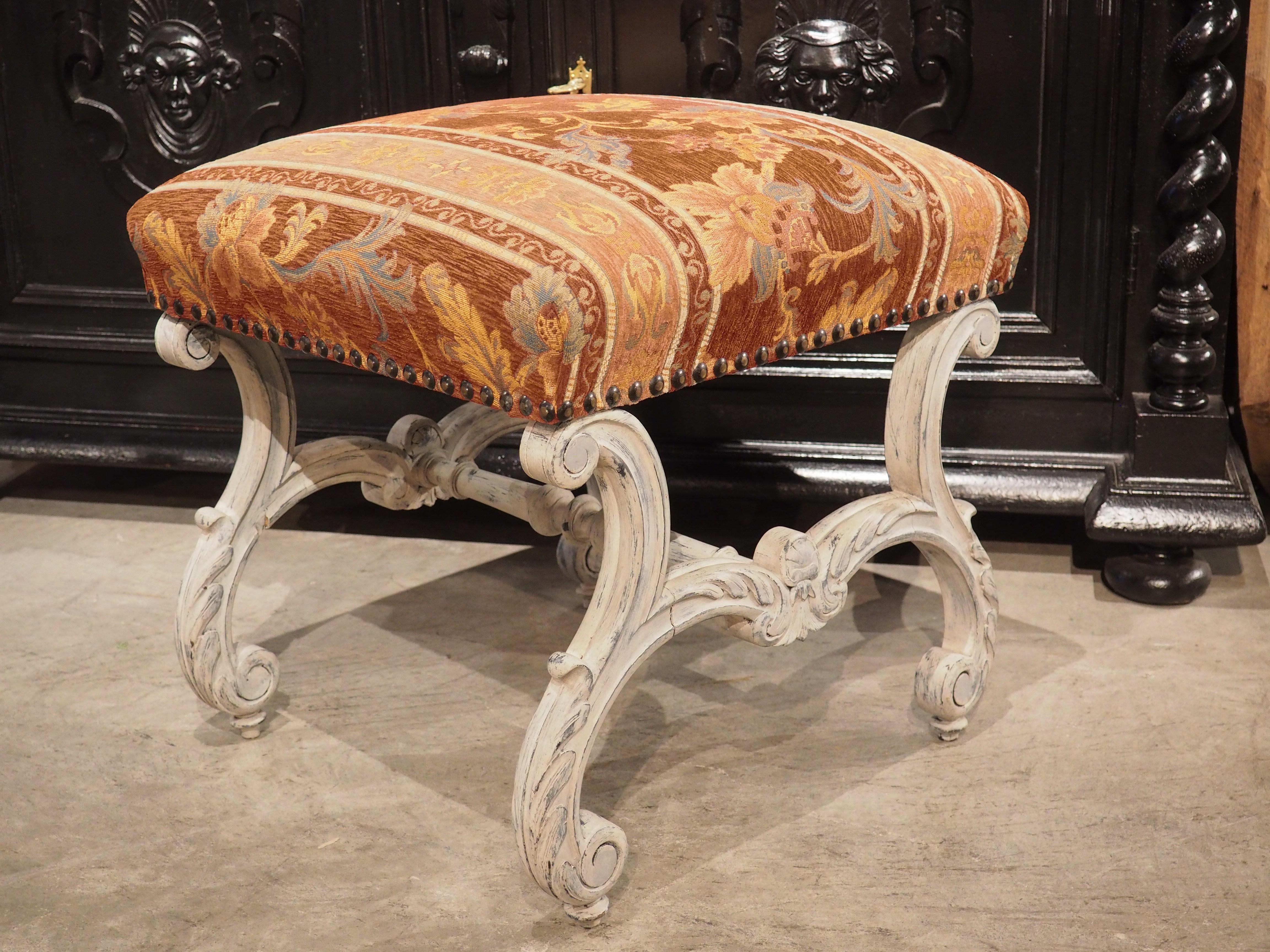 Painted French Louis XV Style Tabouret, Circa 1900 10