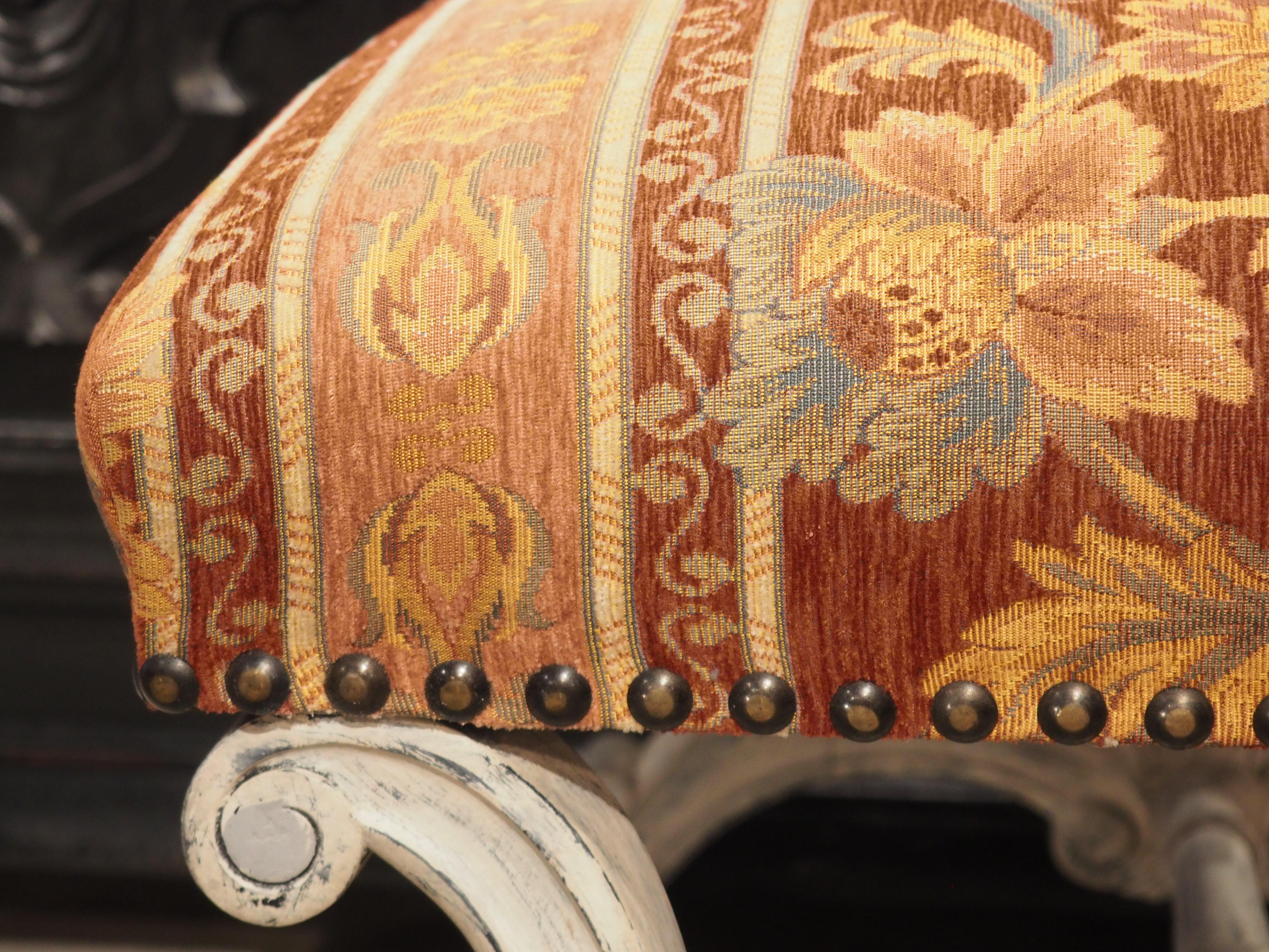 Painted French Louis XV Style Tabouret, Circa 1900 3