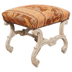 Painted French Louis XV Style Tabouret, Circa 1900