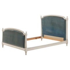 Painted French Louis XVI style full size bed circa 1920.