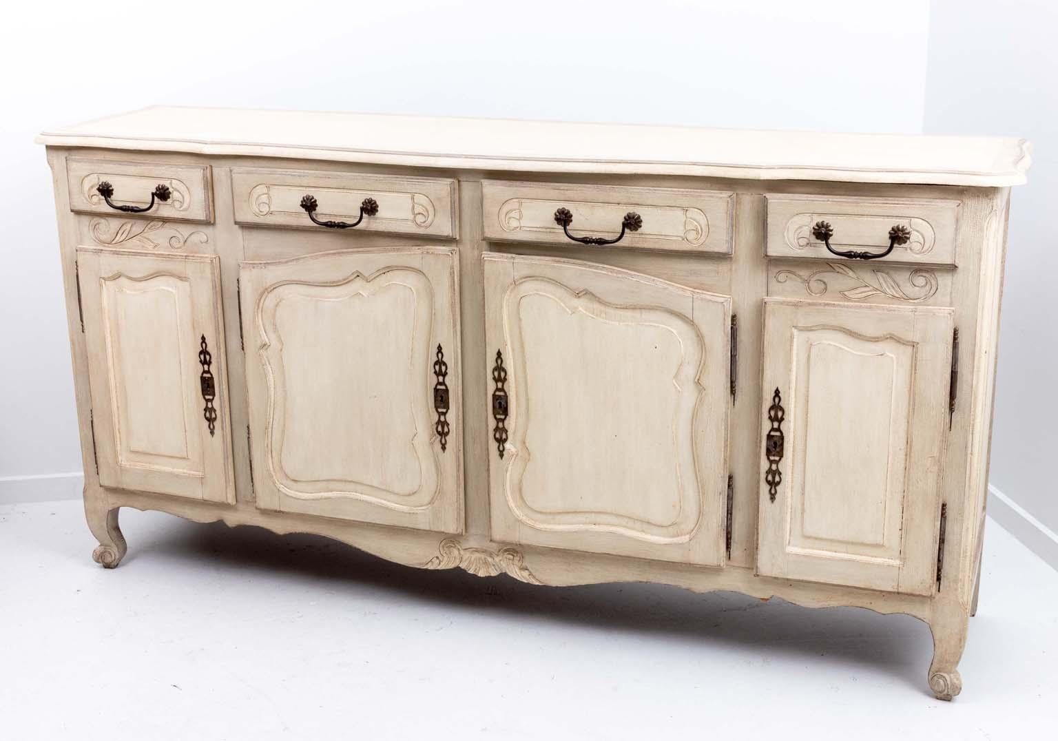 Painted French Provincial Sideboard For Sale 3