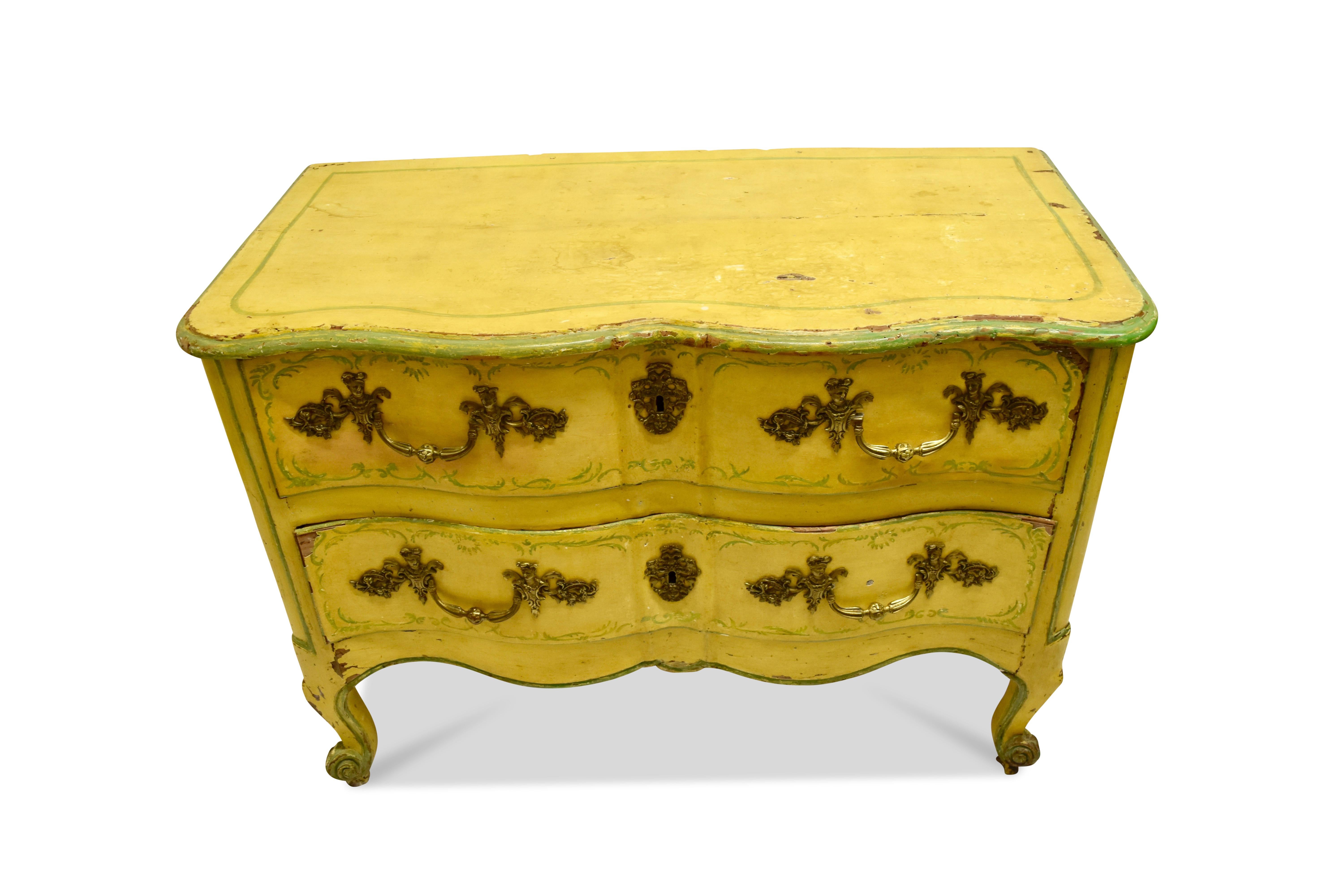 Late 18th Century Painted French Regence Commode