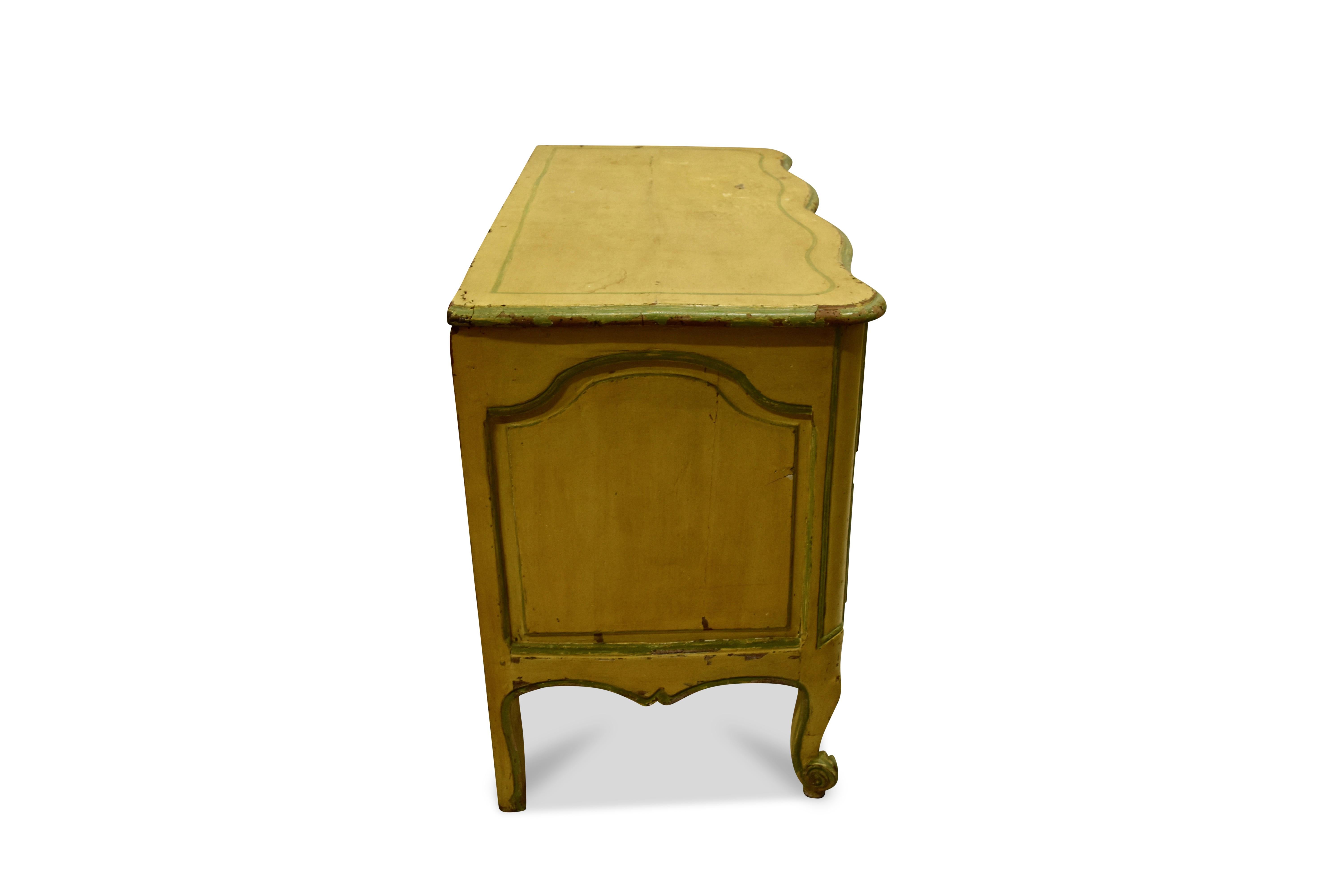Painted French Regence Commode 2
