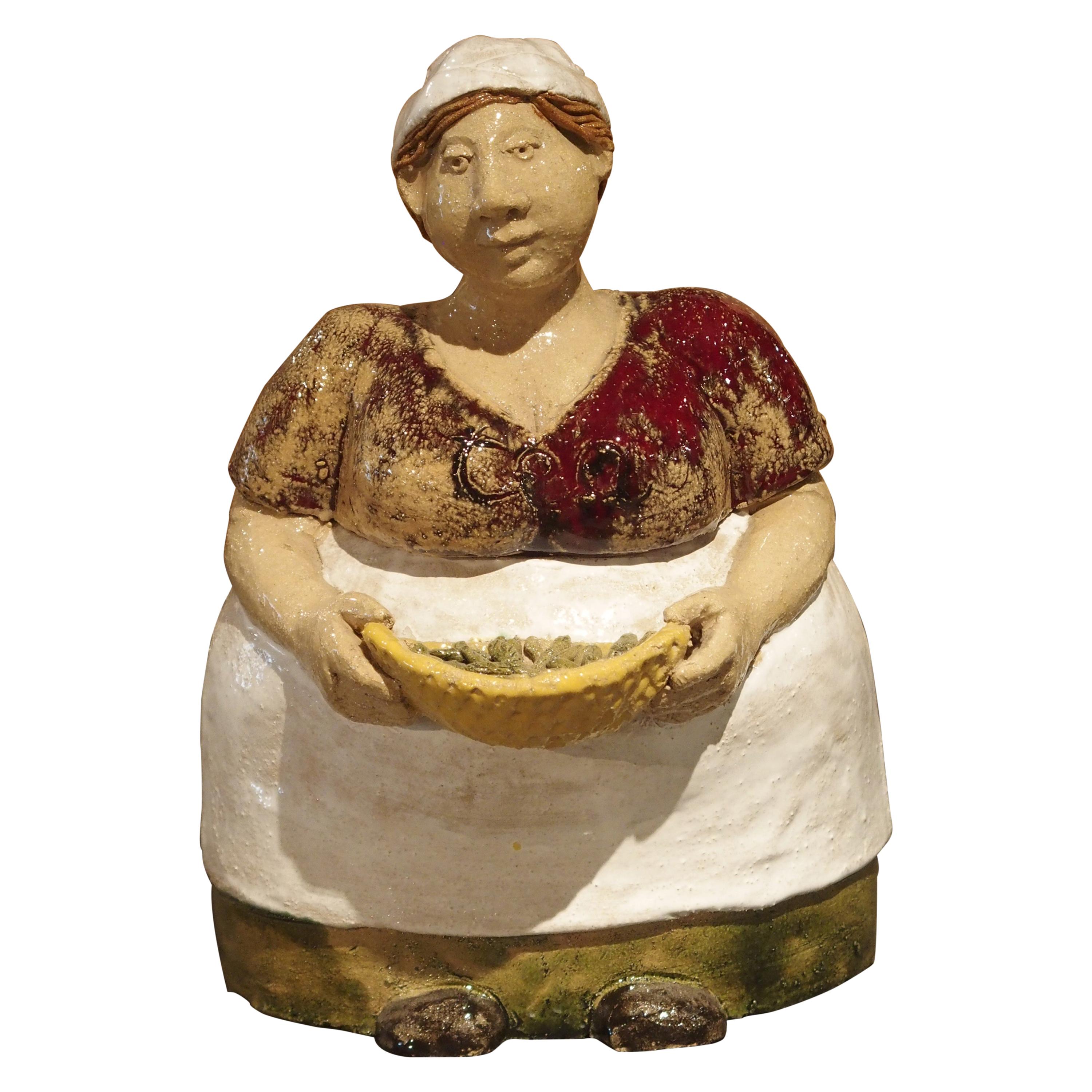 Painted French Tea Leaf Holder from Provence