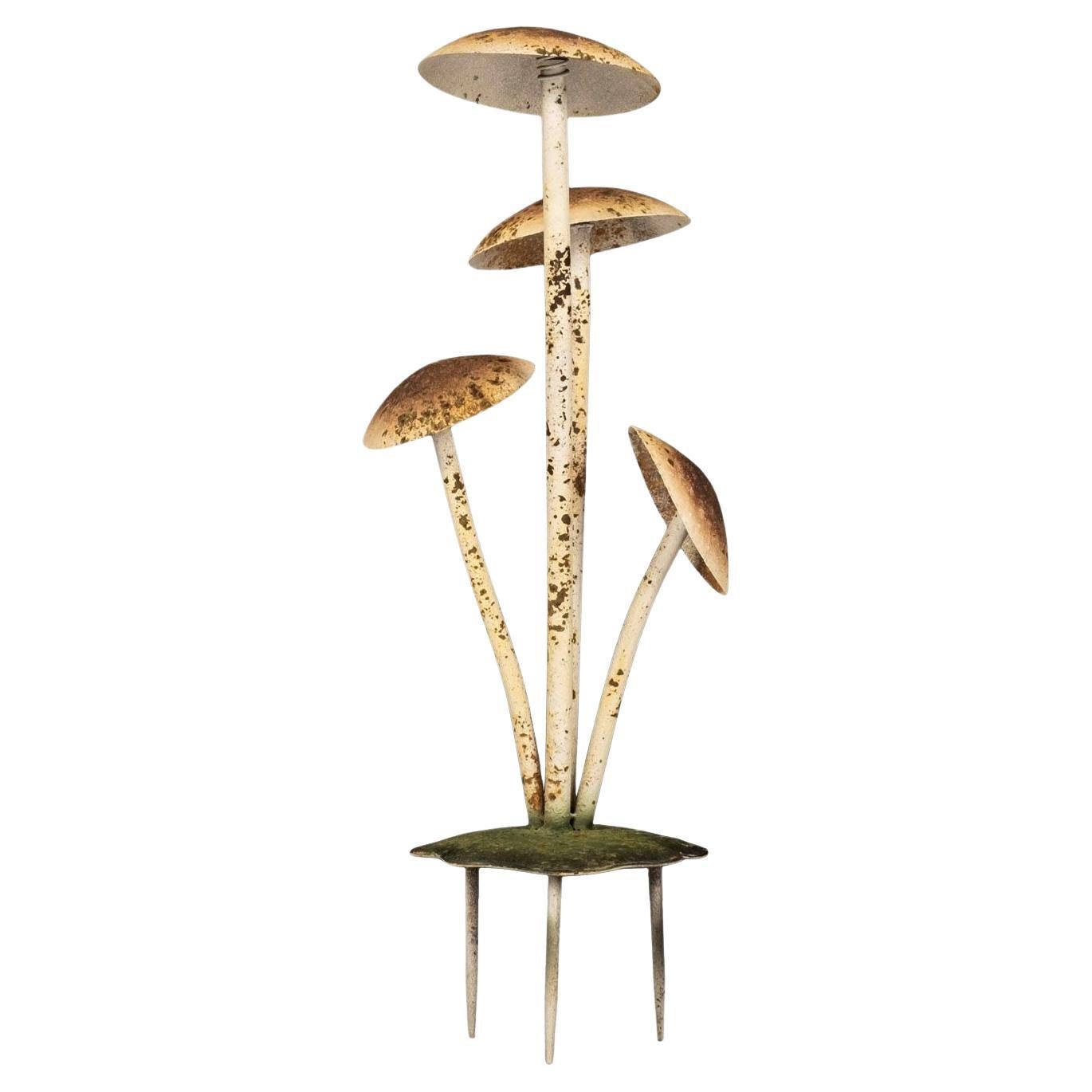 Painted French Tole Mushroom Decoration