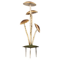 Painted French Tole Mushroom Decoration