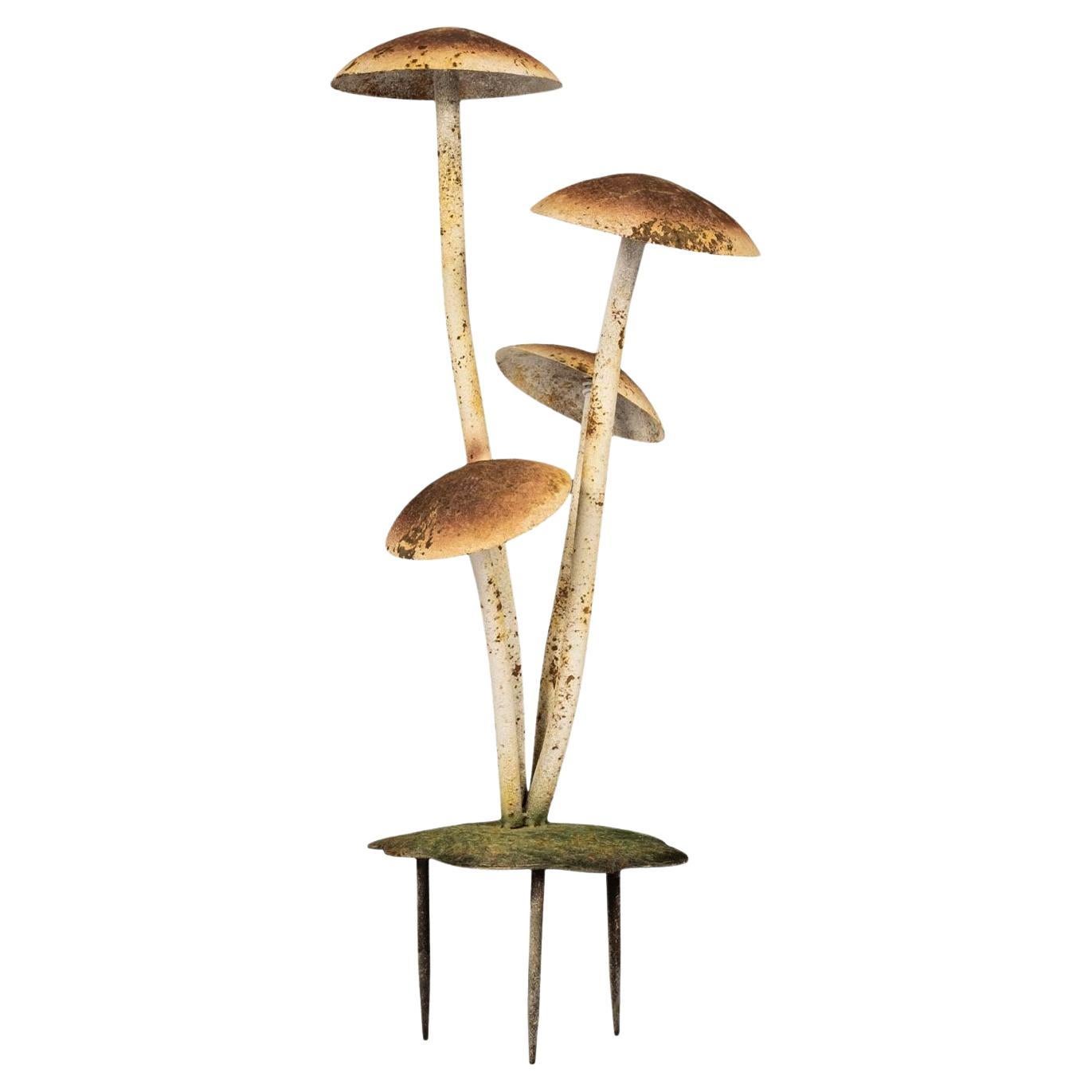 Painted French Tole Mushroom Decoration