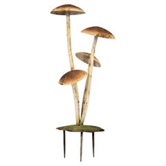 Painted French Tole Mushroom Decoration
