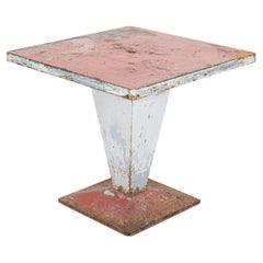 Painted French Tolix Kub Bistro Table