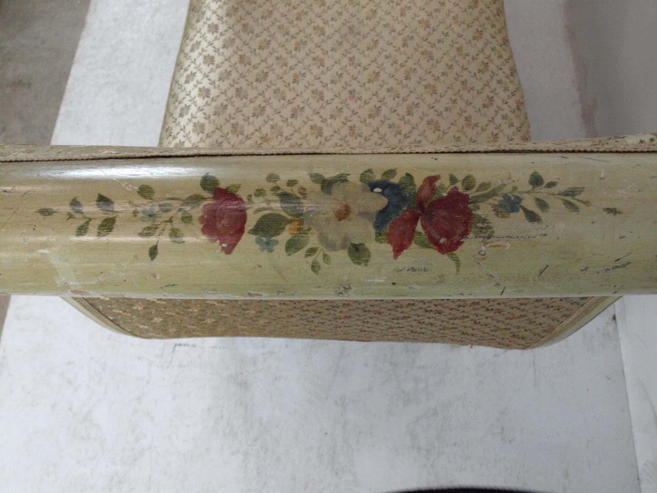 Painted French Window Bench For Sale 2