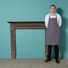 Painted Georgian Bullseye Antique Fire Mantel