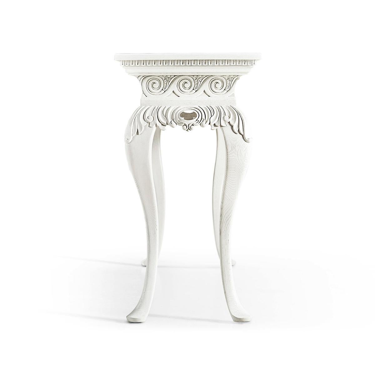 Painted Georgian Rococo Style Console Table For Sale 3