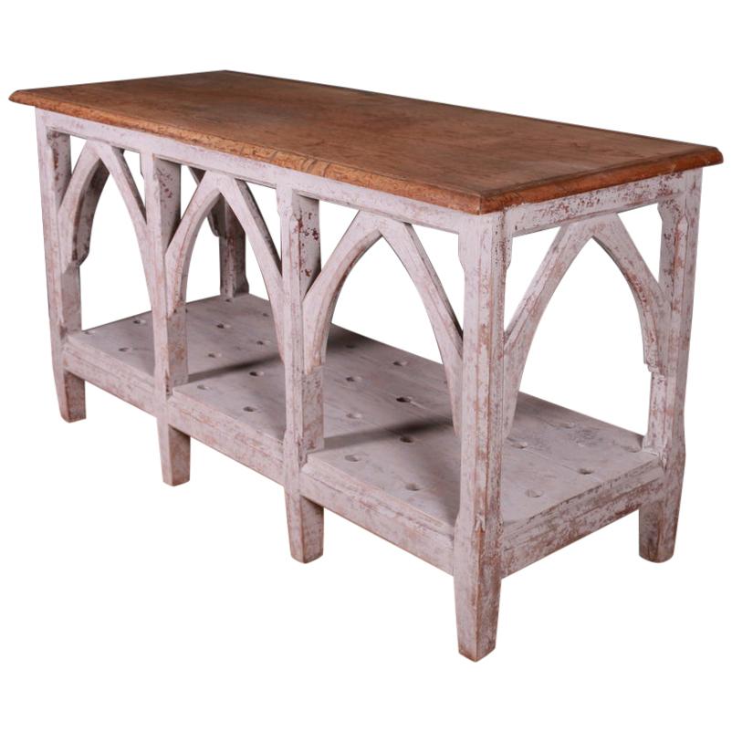 Painted Gothic Console Table