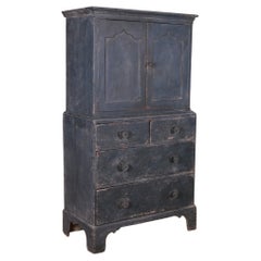 Antique Painted Gothic Linen Press