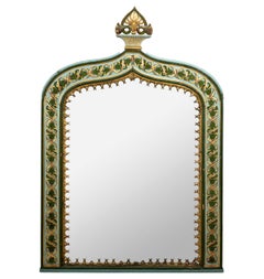 Painted Gothic Style Mirror