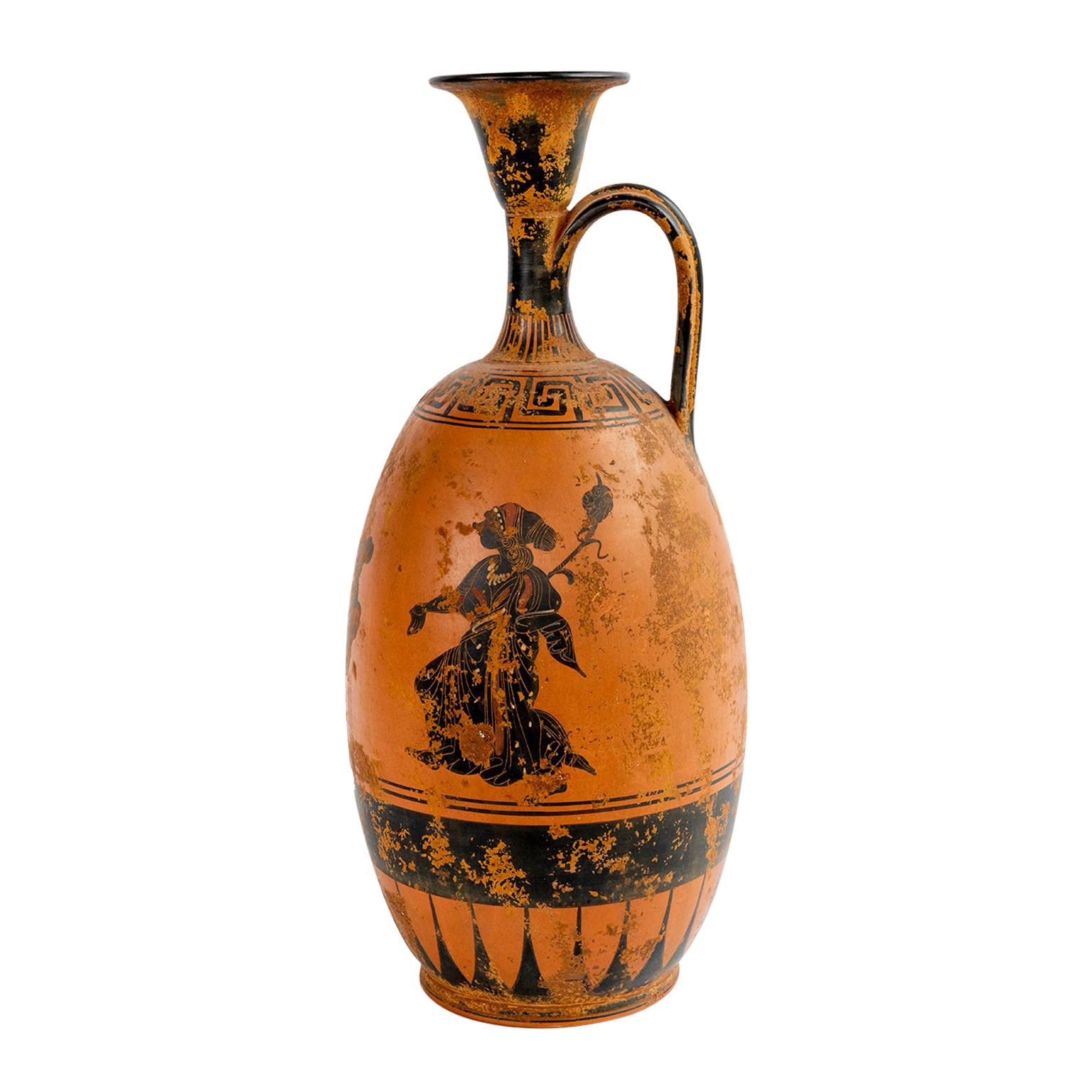 Painted Greek Vessel with a Single Handle