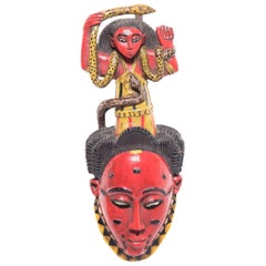 Bemalte Guro Mami Wata Maske