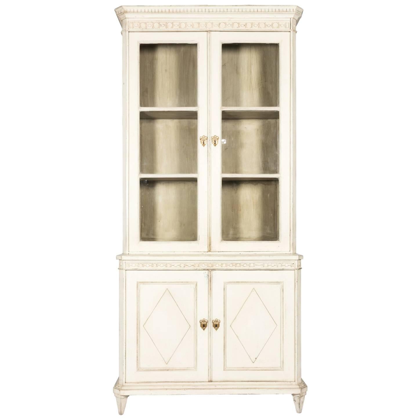 Painted Gustavian Cabinet For Sale
